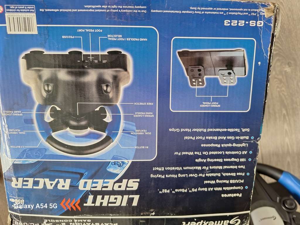 Gamexpert Light Speed Racer Set For PC & PS2 - NEXT BUSINESS DAY SHIPPING!