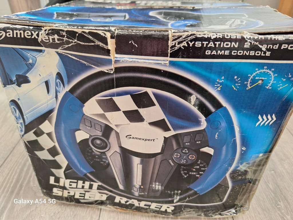 Gamexpert Light Speed Racer Set For PC & PS2 - NEXT BUSINESS DAY SHIPPING!