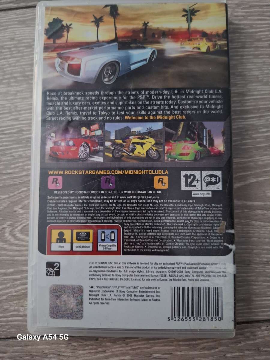 Midnight Club L.A. Remix (PSP) - NEXT BUSINESS DAY SHIPPING!