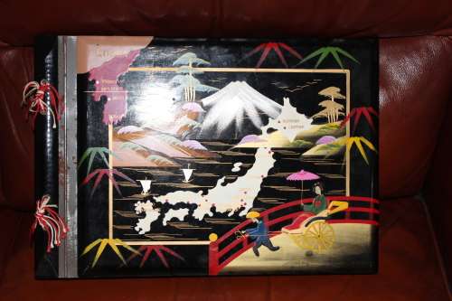 Vintage Korean Hand painted Musical Photo Album