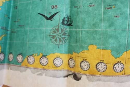 Rare! World Map for The Radio Amateur 86cm x 62cm excellent condition