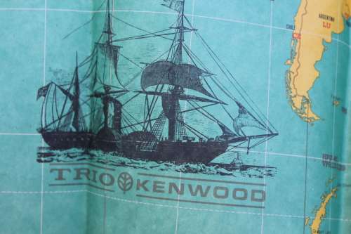 Rare! World Map for The Radio Amateur 86cm x 62cm excellent condition