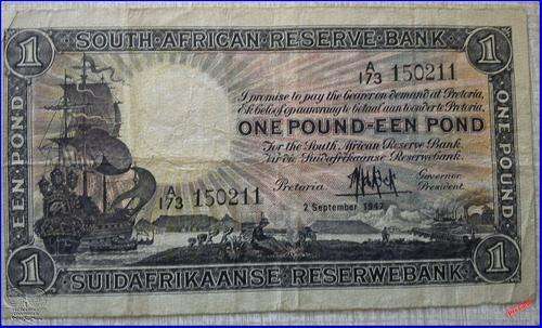 MH de Kock First Issue One Pound Prefix A173