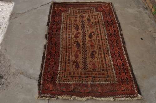 AWESOME VINTAGE HANDMADE PERSIAN CARPET 92X160 CM