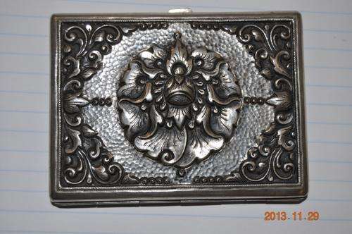 ABSOLUTELY STUNNING!!!!GERMAN SILVER 800 SIGARETTE BOX!!!