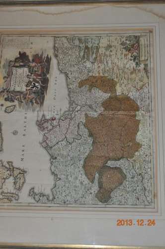RARE!! 18TH CENTURY ORIGINAL MAP OF POMERANIA BY JOHAN BABTISTA HOMANNO