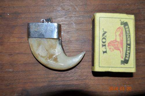 WOW!!! HUGE!!!! LION CLAW AND SILVER PENDANT !!! WILL NEVER BE REPEATED !!!!