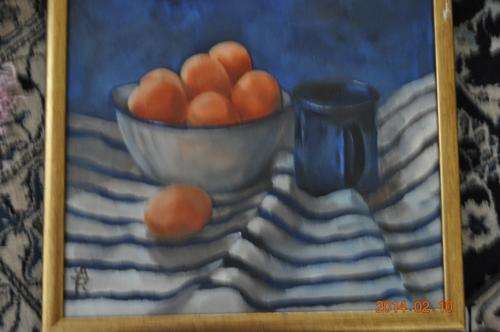 STILL LIFE OIL ON CANVAS!!!VERY VERY SWEET!!!