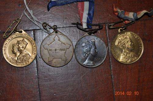 FOUR CORONATION MEDALS