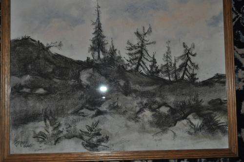 NICE!!! OLD PASTEL BY  GOPAS (???)DATED 1949