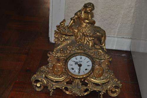 STUNNING!!!! BIG BRASS MANTEL CLOCKS!!!!!