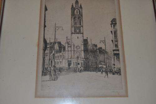 STUNNING ETCHING BY Scottish artist Tom Paterson, signed