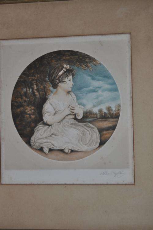 BEAUTIFUL LITHOGRAPH,SIGNED ALBERT GALANI,PROOF STAMP