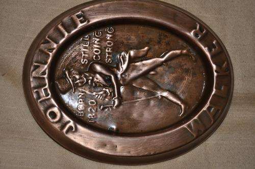 ORIGINAL JOHNNY WALKER COPPER ASHTRAY