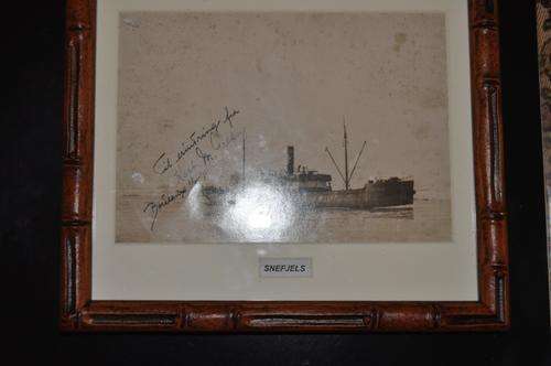 UNIQUE PHOTOGRAPH OF VESSEL,SIGNED BY CAPTAIN IN 1.08.1932