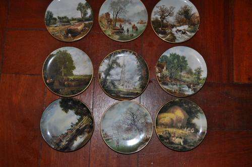 STUNNING COLLECTION OF 9 MINIATURE PORCELAINE PLATES,BY COALPORT