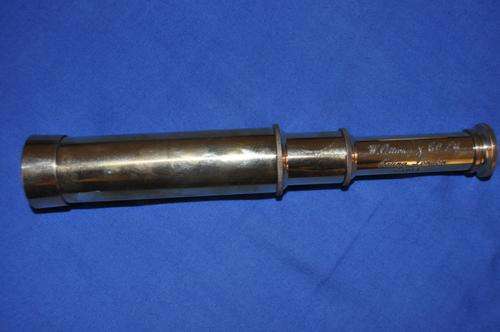 WW1 BRITISH BRASS TELESCOPE BY W.OTTWAY,EALING,LONDON,1915