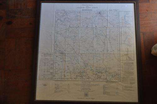 RARE!!!!  BRITISH MILITARY MAP OF TRANSVAAL AND ORANGE FREE STATE,DATED 1913