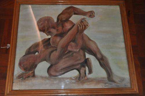 AMAZING OIL ON BOARD BY FAMOUS S.A.ARTIST ANDREW REVNA