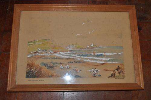 WATERCOLOR OF BRACELET BAY BY H.H. COX