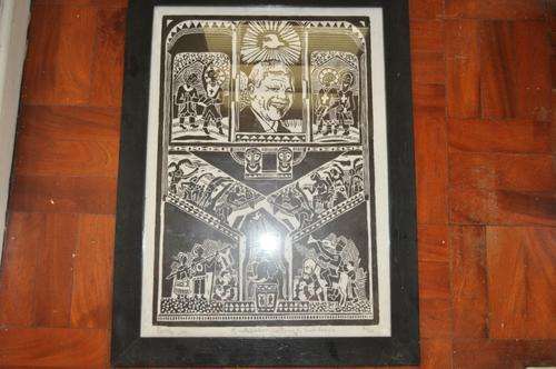 AMAZING WOODCUT BY FAMOUS S.A.ARTIST HAROLD METLER