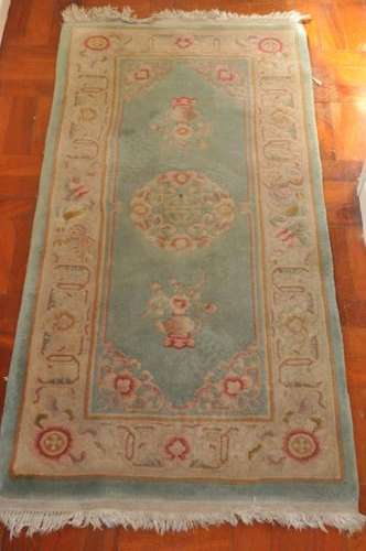 VINTAGE CHINESSE HANDMADE CARPET-VERY VERY NICE ONE!!!