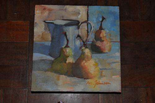 STUNNING OIL ON CANVAS SIGNED M.JOHNSON STILL LIFE