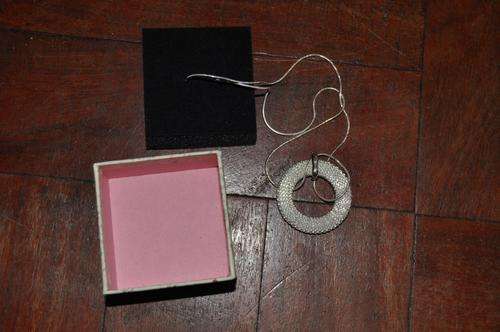 STERLING SILVER NECKLACE AND PENDANT-13 GRAMS