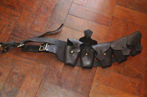 WOW!!! WW1 LEATHER AMMUNITION BELT IN GOOD CONDITION dated 1915