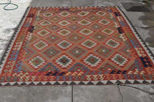 GORGEOUS HUGE KILIM CARPET 215X303CM IN VERY GOOD CONDITION
