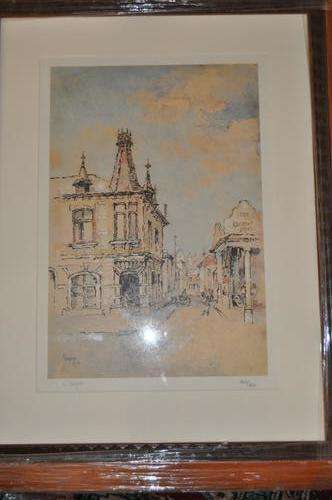 GREGOIRE JOHANNES BOONZAIER,LITHOGRAPH,SIGNED,NUMBERED,PROOF STAMP