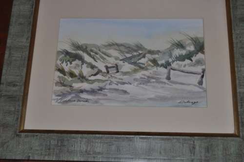FISH HOEK DUNES ORIGINAL WC,SIGNED BY ARTIST