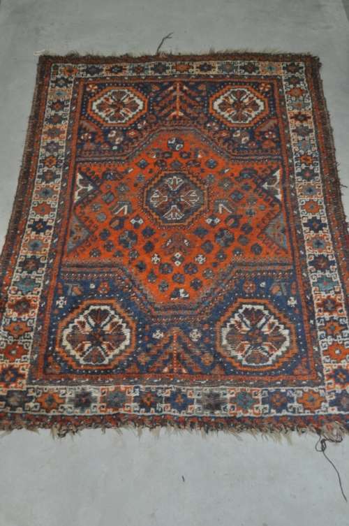 VINTAGE PERSIAN HANDMADE CARPET SIZE 109X151CM