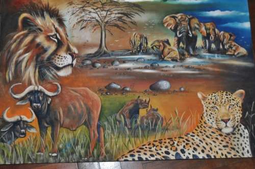 OIL ON CANVAS,ANIMALS,SIGNED ZICO