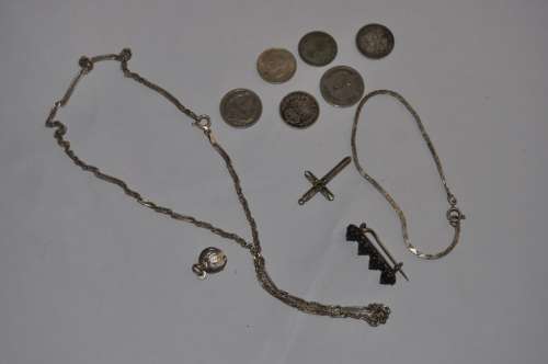 COLLECTION OF SILVER OBJECTS,LOOK DESCRIPTION