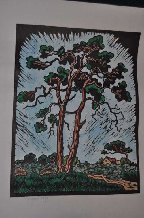 GREGOIRE BOONZAIER ,WOODCUT,SIGNED,HAND COLORED-GREAT INVESTMENT!!!