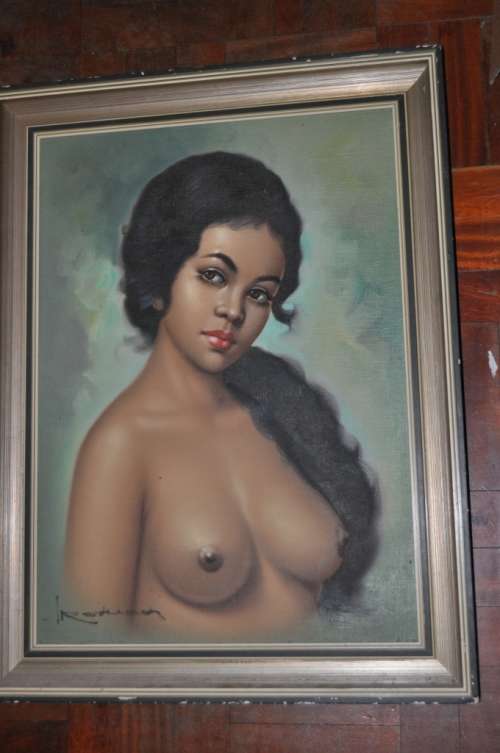 STUNNING NUDE OIL ON BOARD,SIGNED,AMAZING ARTWORK