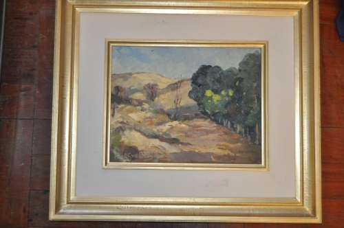 ORIGINAL OIL ON BOARD BY HENK VAN DER BERG-AWESOME PAINTING