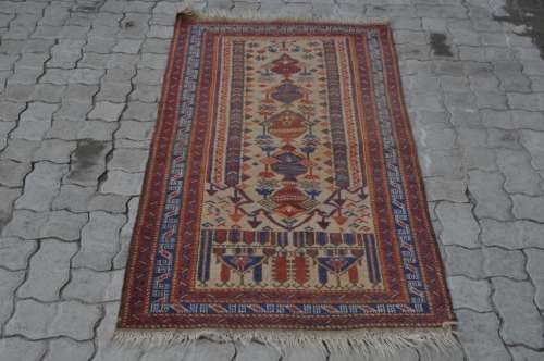 AMAZING PERSIAN HANDMADE CARPET IN GOOD CONDITION 80X150CM
