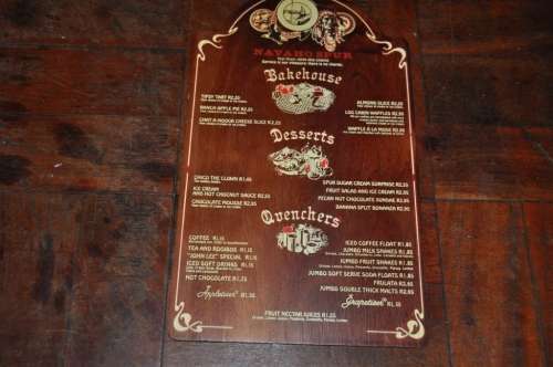 VINTAGE SPUR MENU-VERY COLLECTIBLE