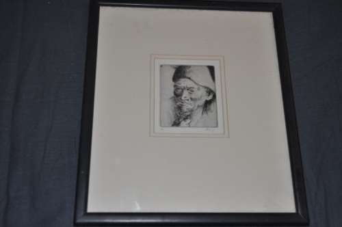WOW!!!! FRANCOIS KRIGE, ARTIST PROOF-ETCHING,SIGNED BY ARTIST,