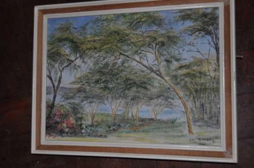 PILLY TURNER ,AWESOME OIL ON BOARD,KENIA