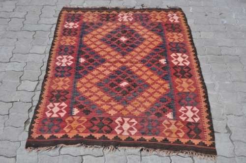 BEAUTIFUL HANDMADE KELIM CARPET 91X156CM