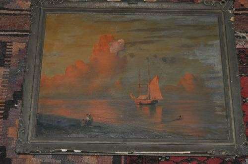 WOW!!! XIX CENTURY OIL ON CANVAS-JUST LOOK AT THIS