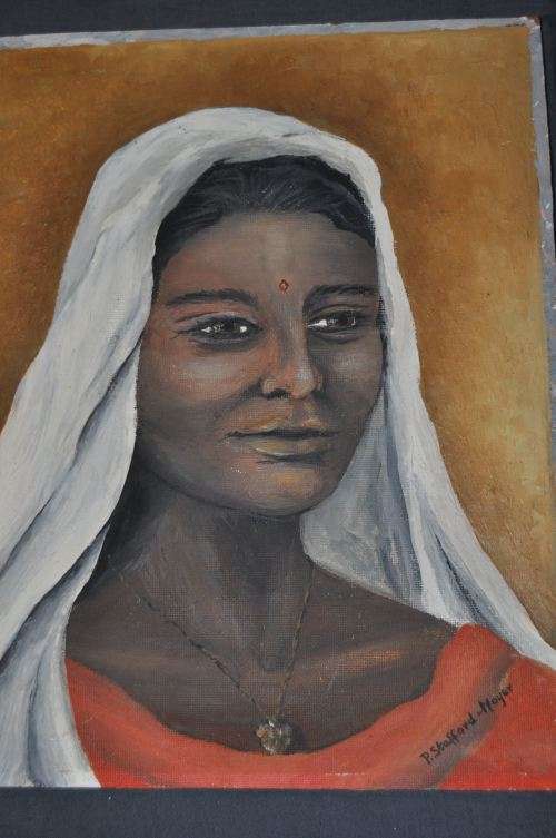 PORTRAIT OIL ON BOARD,P.STAFFORD-MAYER