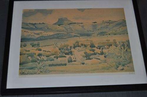 WALTER WHALL BATTISS(1906-1982)-LITHOGRAPH SIGNED,NUMBERED