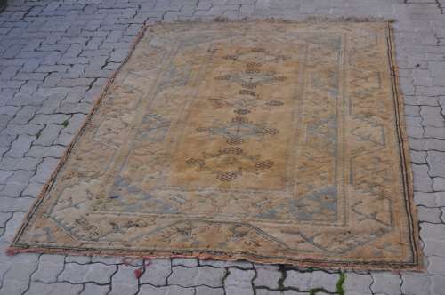 VINTAGE WORN PERSIAN HANDMADE CARPET 160X230CM