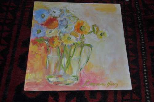 ROSANNE HENRY-OIL ON BOARD-LISTED ARTIST