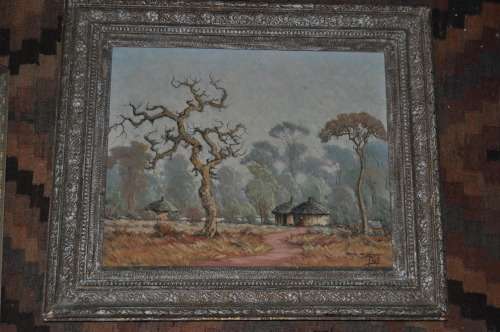 AWESOME OIL ON BOARD FAMOUS S.A.ARTIST PETRUS VAN EMMENIS