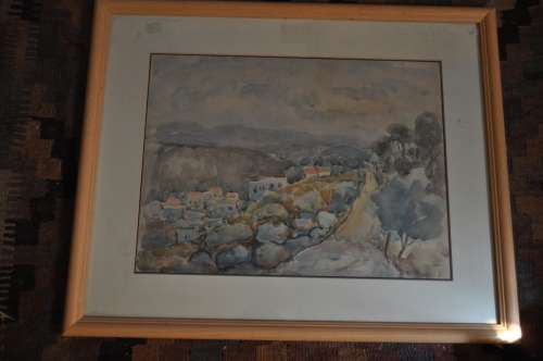 AWESOME ORIGINAL WC,SIGNED BY ARTIST